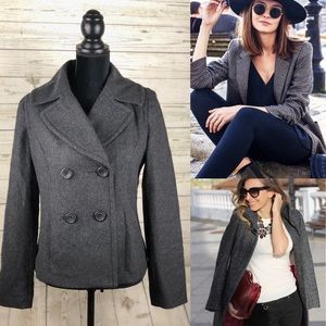 Merona Wool Blend Gray Jacket Blazer M